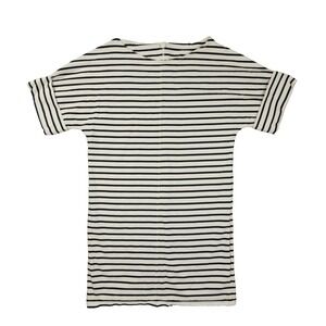 COS Cotton Short Sleeve Boxy T-Shirt Dress Women's Medium EU Large Black Stripe